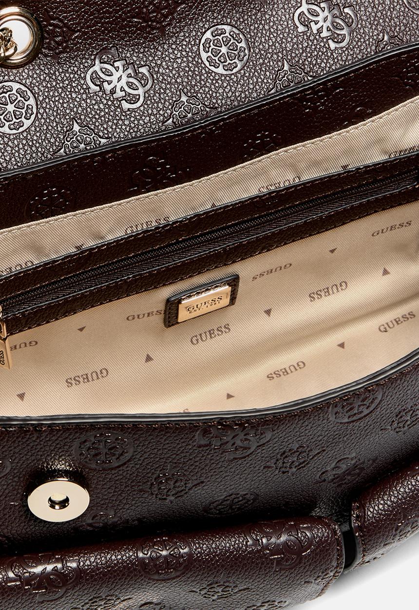 GUESS - Blake crossbody bag -Brown Logo