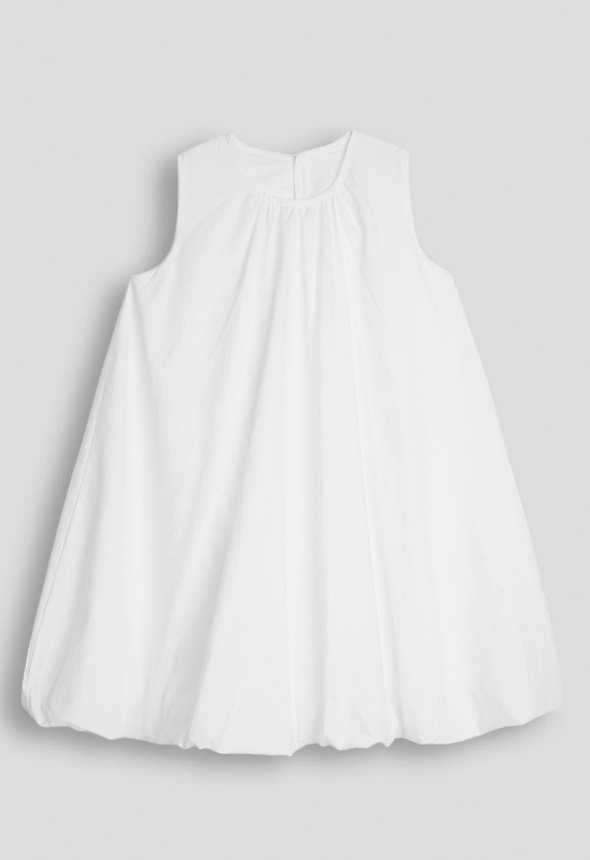 Pop Candy - Gathered neckline shift dress - white