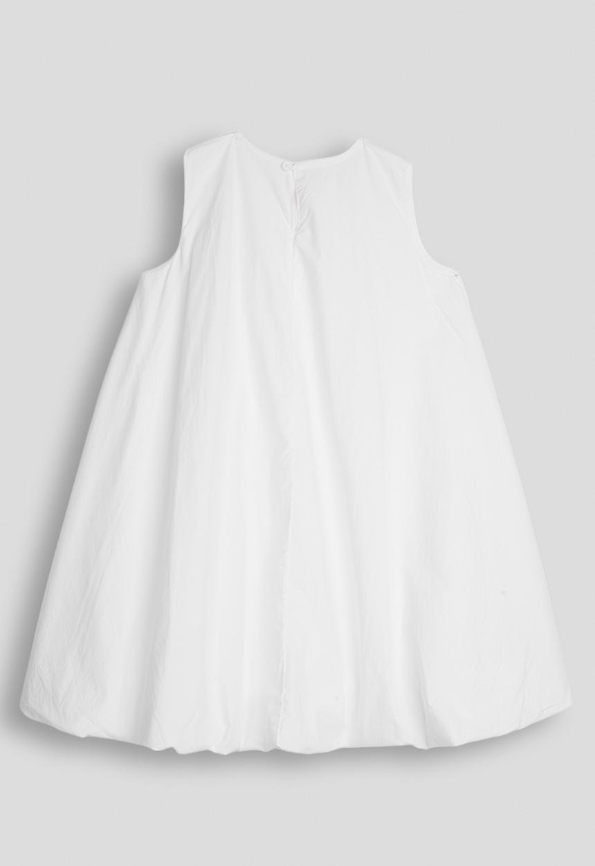 Pop Candy - Gathered neckline shift dress - white
