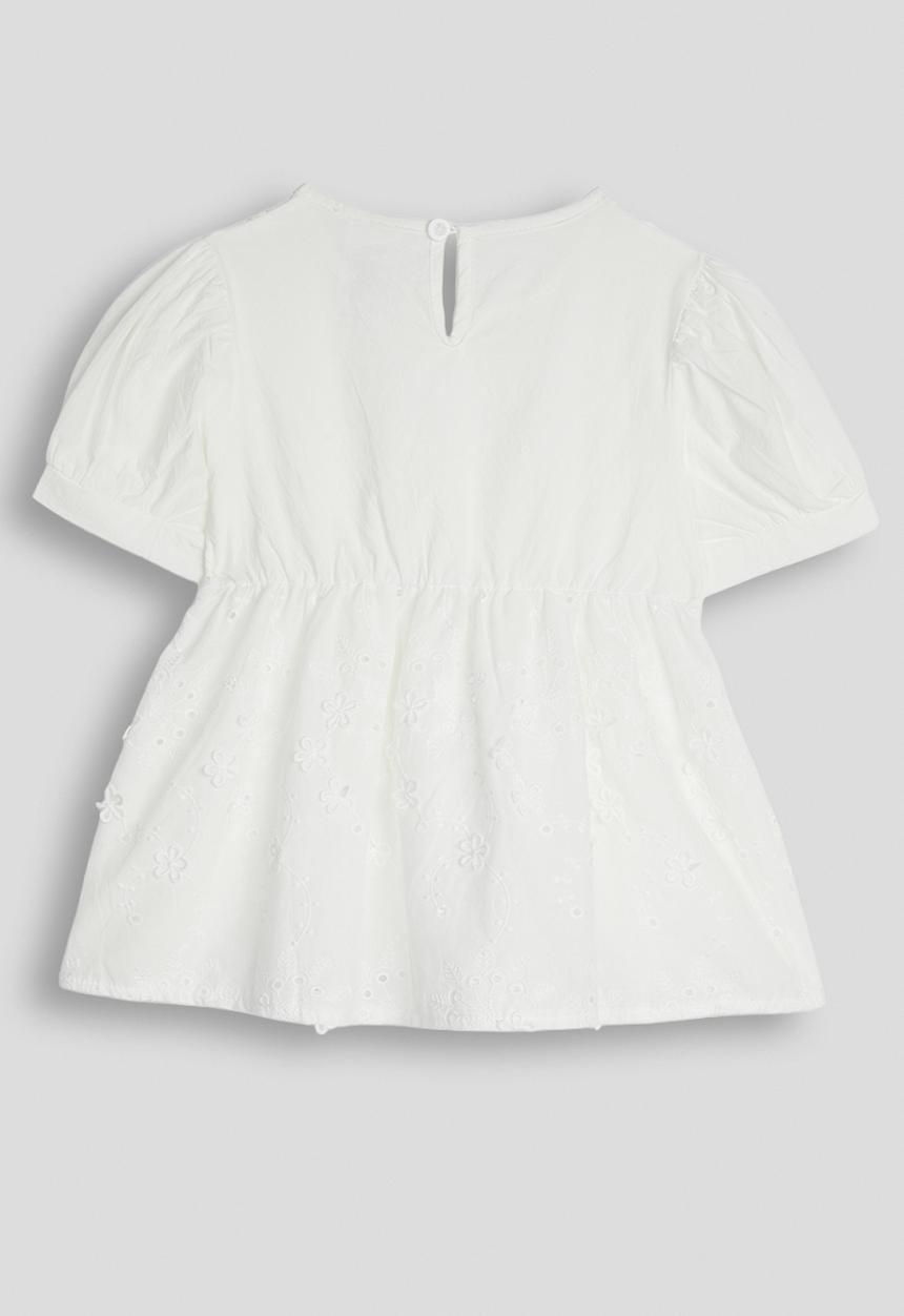 Pop Candy - Anglaise mock cami top - white