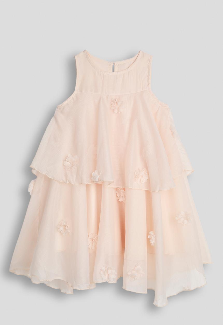 Pop Candy - Chiffon layered dress - light peach