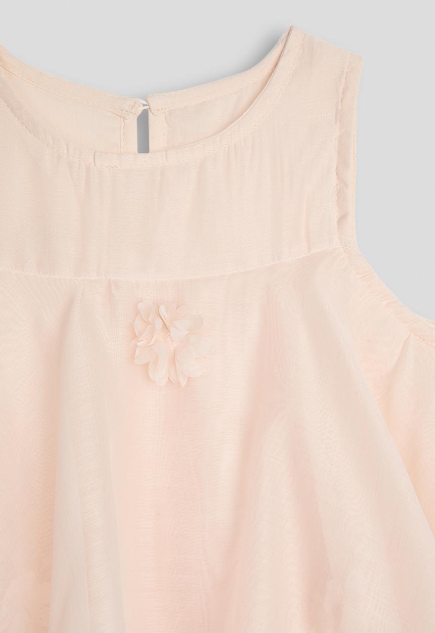 Pop Candy - Chiffon layered dress - light peach