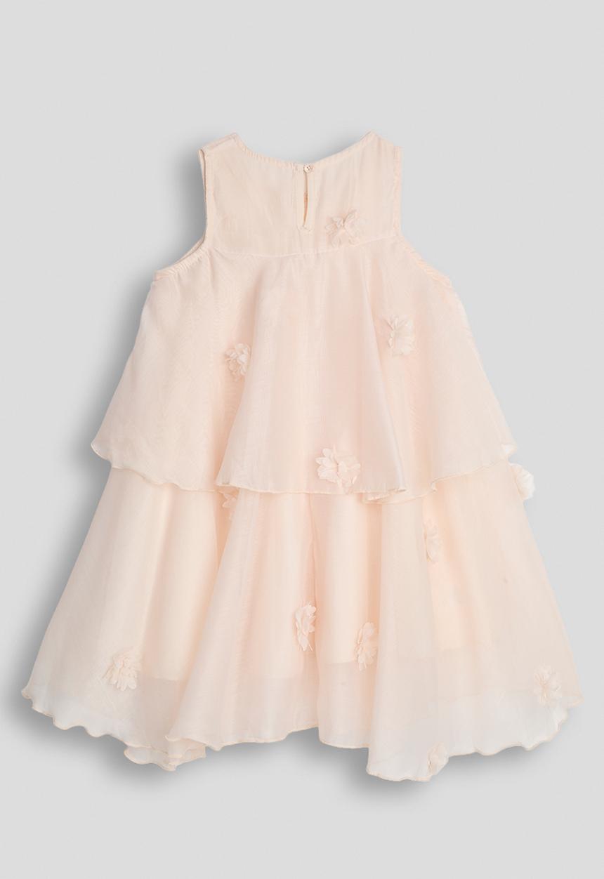 Pop Candy - Chiffon layered dress - light peach