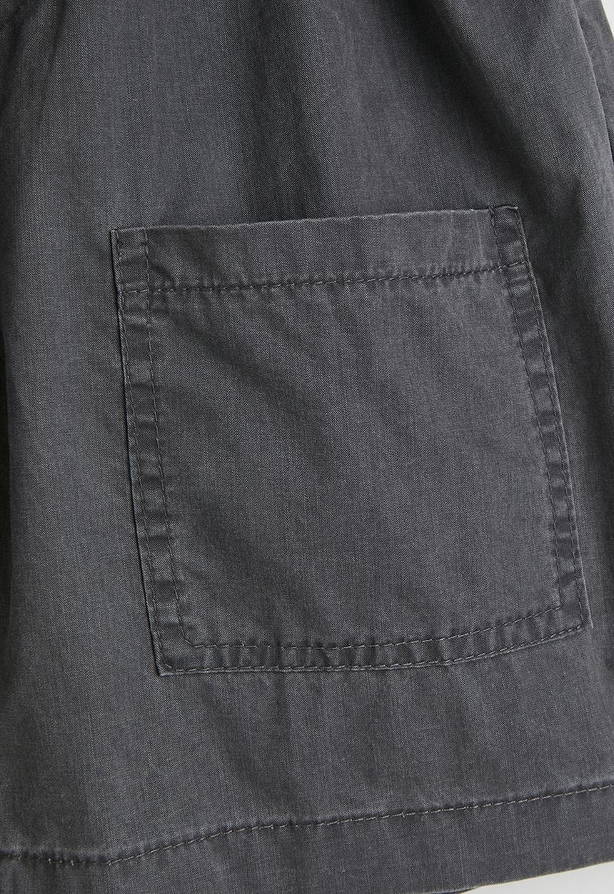 Pop Candy - Aop tee with shorts - light grey/charcoal