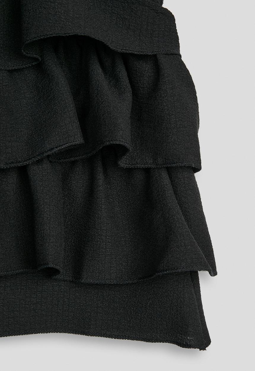Pop Candy - Frilled blouse - black