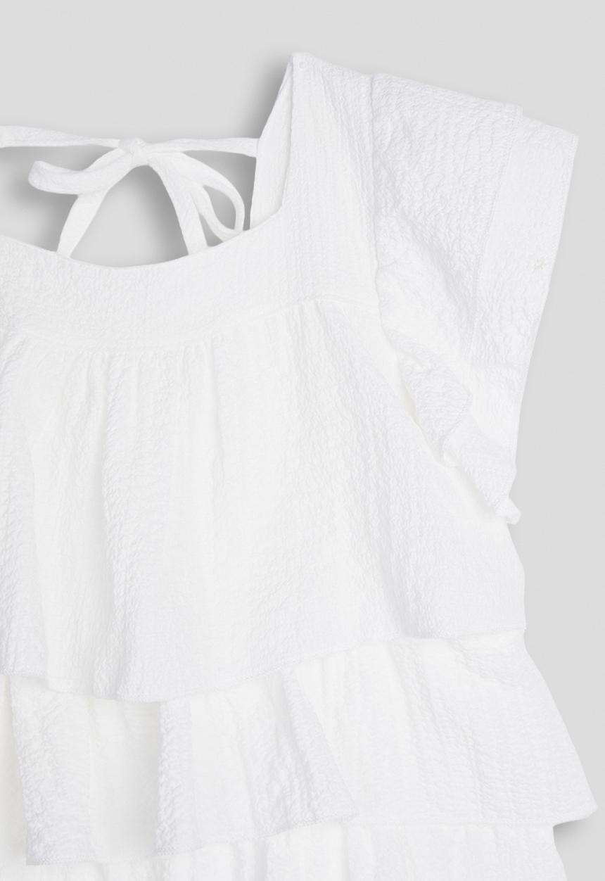 Pop Candy - Frilled blouse - white