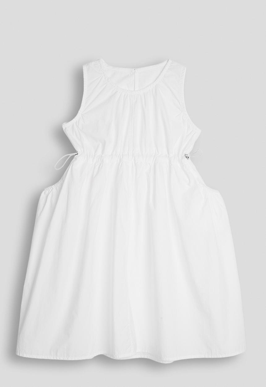 Pop Candy - Drawstring waist dress - white