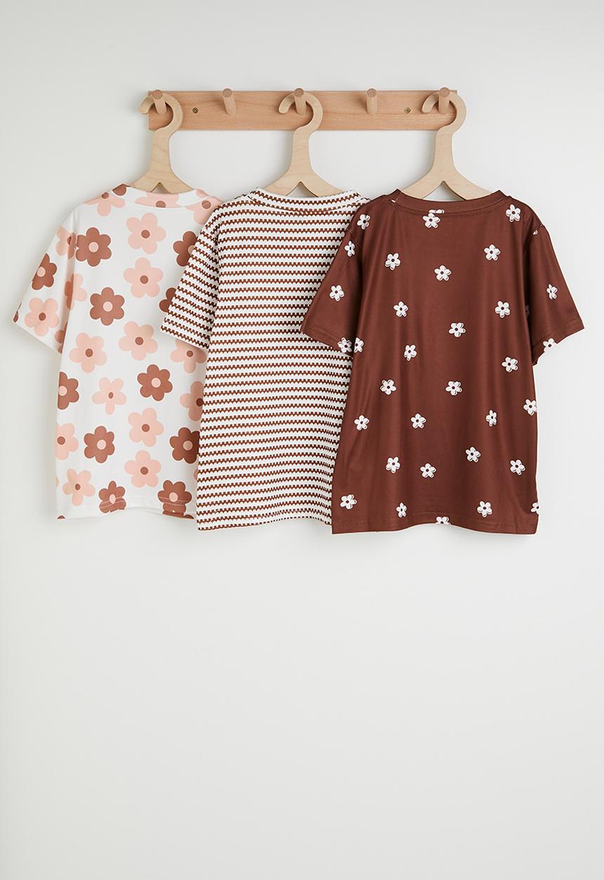 Pop Candy - 3 pack printed tees - multi