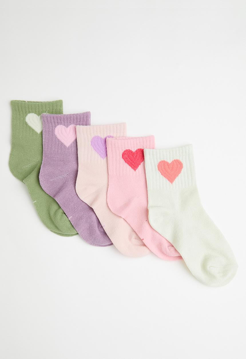 Pop Candy - 5 pack crew socks - multicolour