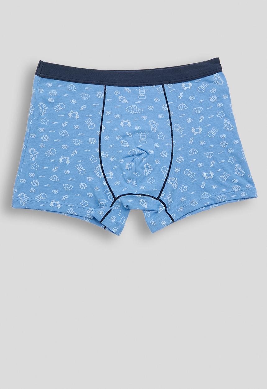 Pop Candy - 2 pack aop trunks - blue/off white