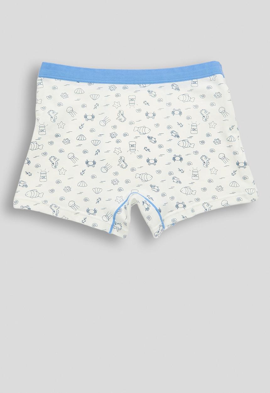 Pop Candy - 2 pack aop trunks - blue/off white