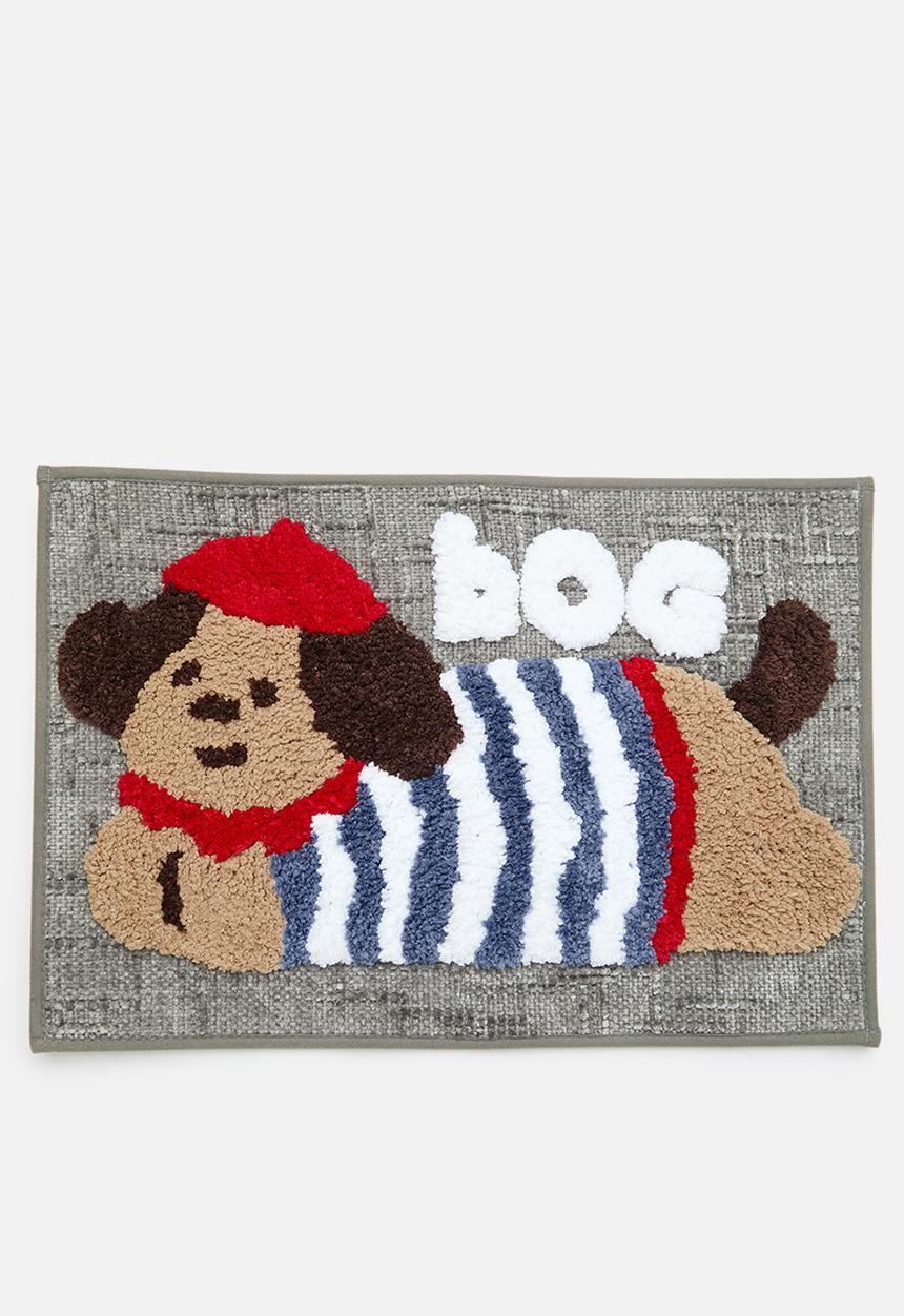 Pop Candy - Dog graphic floor mat - dark grey/multi