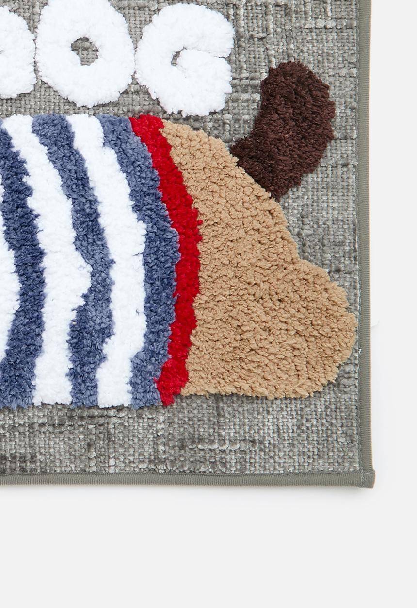Pop Candy - Dog graphic floor mat - dark grey/multi