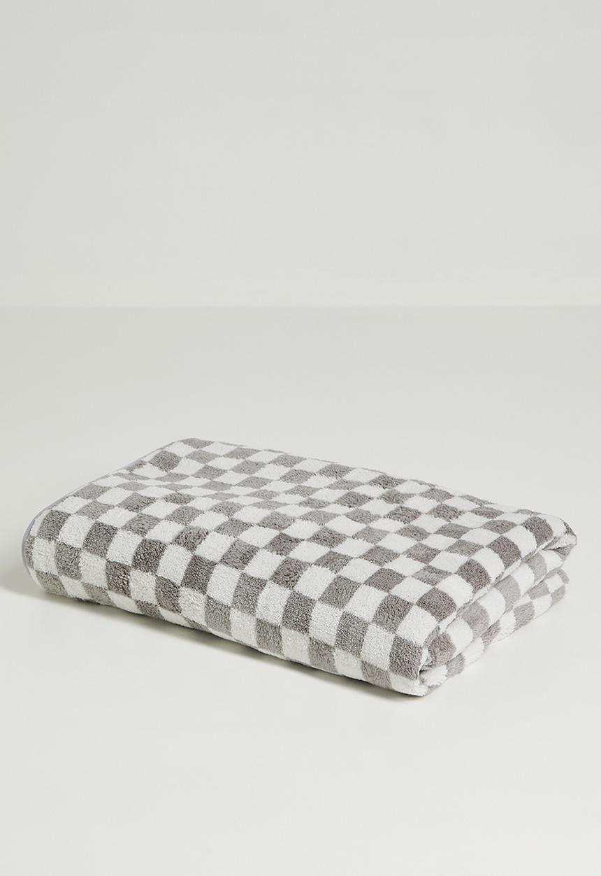 Pop Candy - Checkered body towel - grey