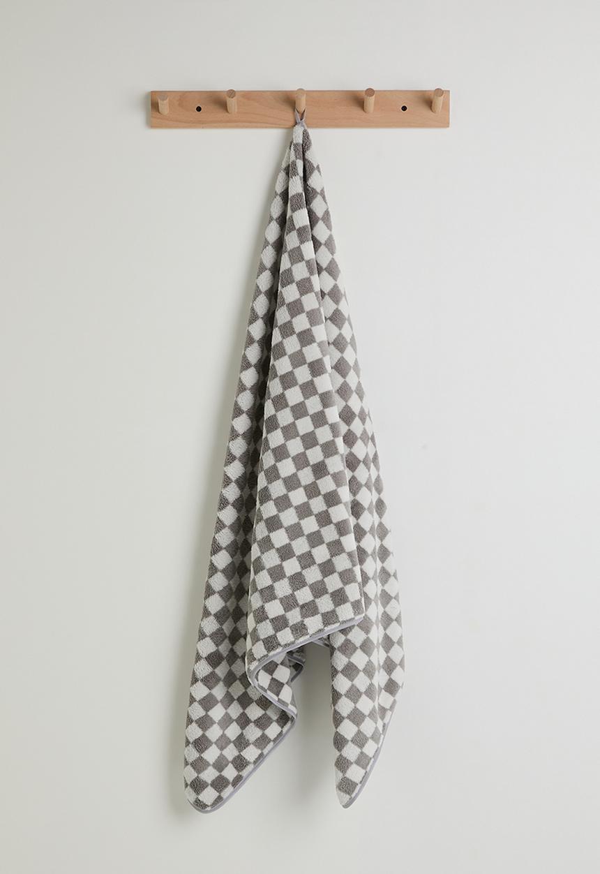 Pop Candy - Checkered body towel - grey