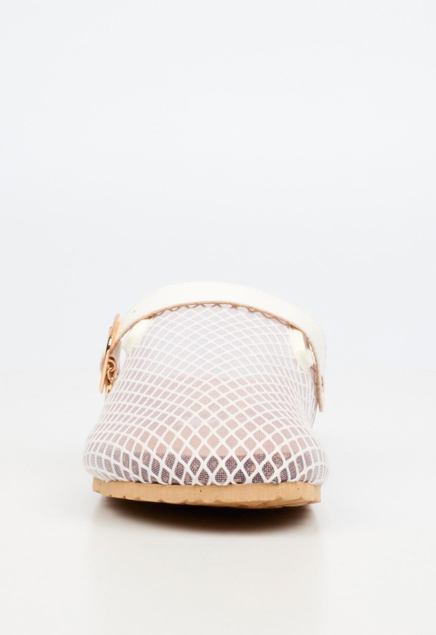Viabeach - Qork 15 mesh cork sandal - white