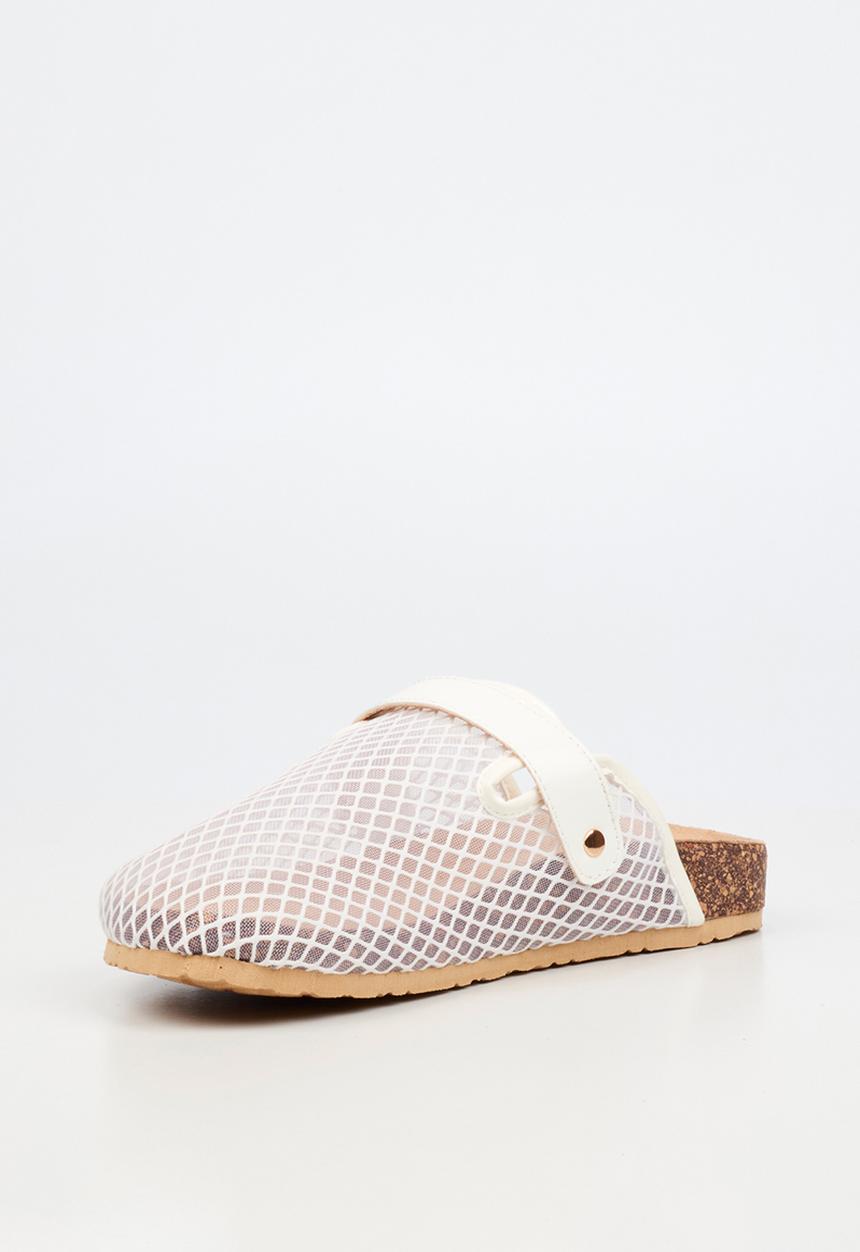 Viabeach - Qork 15 mesh cork sandal - white