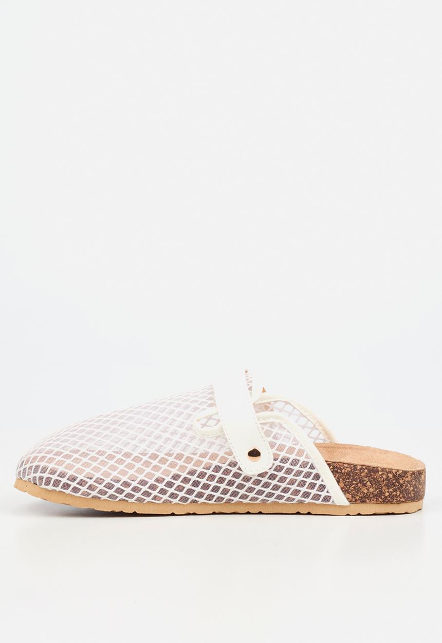 Viabeach - Qork 15 mesh cork sandal - white
