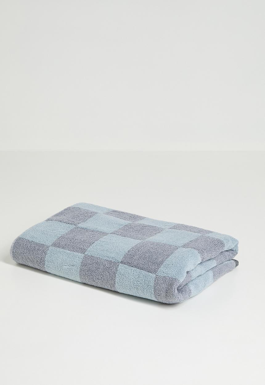 Pop Candy - Checkered bath towel - blue multi
