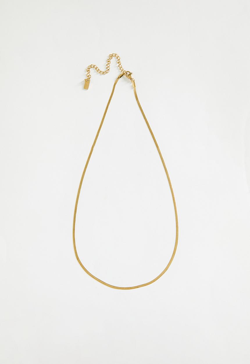 Rubi - Waterproof Fine Chain Necklace - Gold Plated Fine Snake Chain