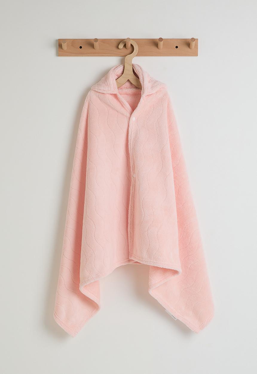 Pop Candy - Bunny hooded bath towel - pastel pink
