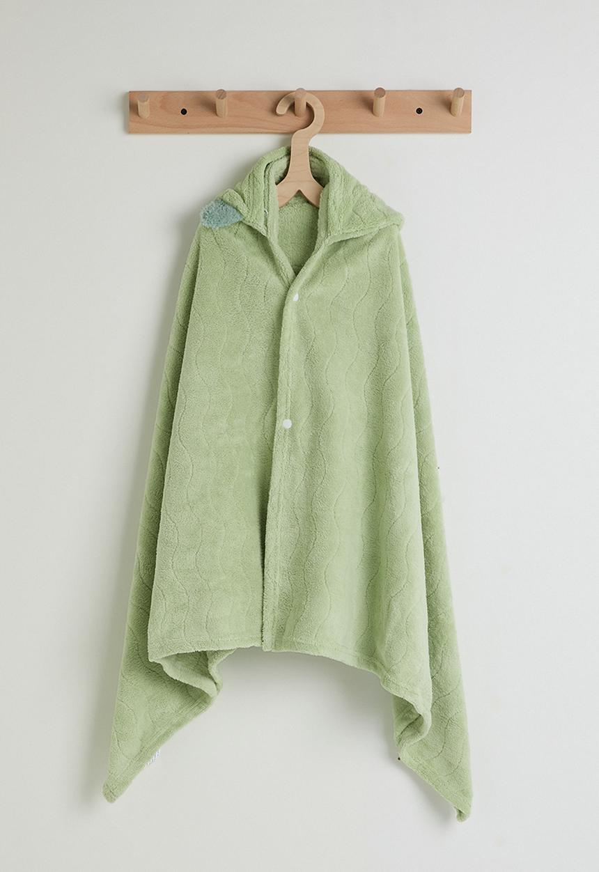Pop Candy - Dino hooded towel - green