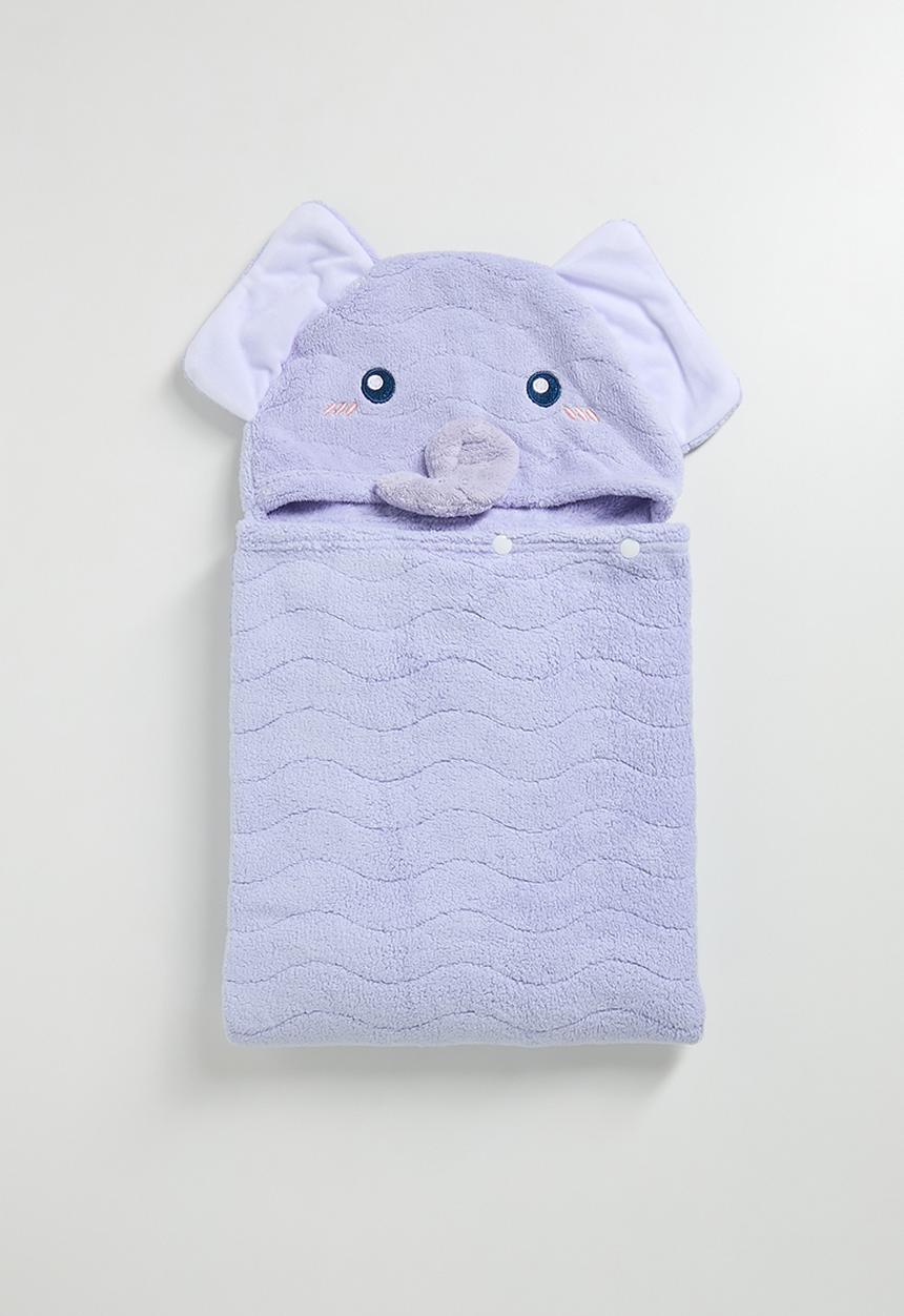 Pop Candy - Elephant hooded towel - blue