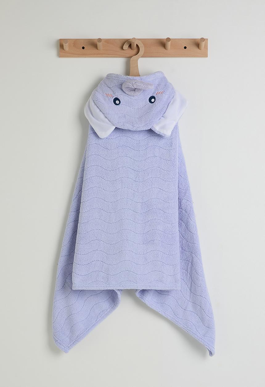 Pop Candy - Elephant hooded towel - blue