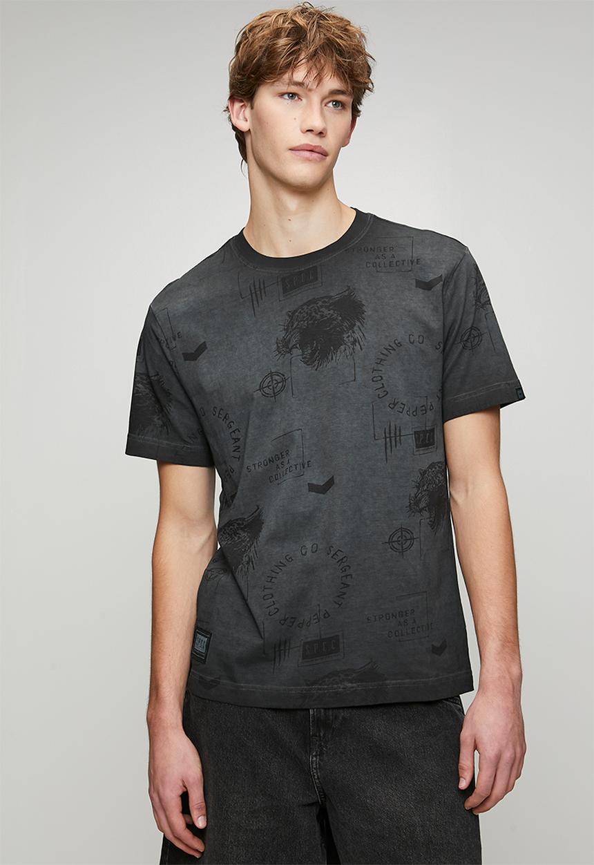 S.P.C.C - Static Blitz Tee  - Dark Grey