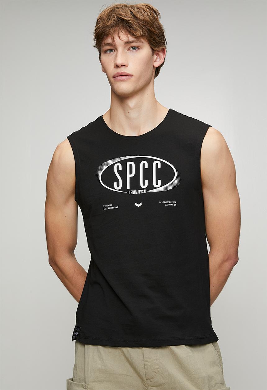 S.P.C.C - Enzo Sleeveless Tee  - Black