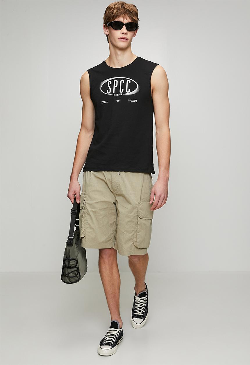 S.P.C.C - Enzo Sleeveless Tee  - Black
