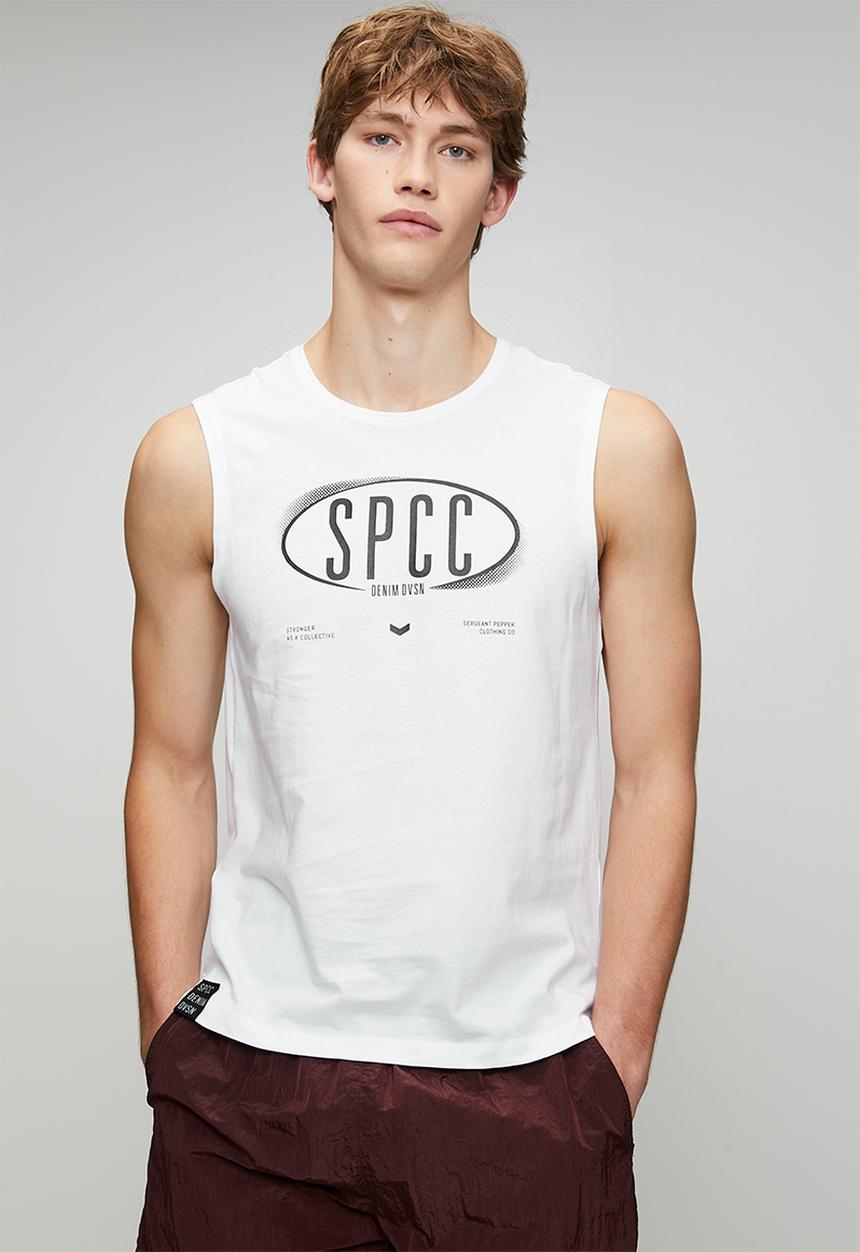 S.P.C.C - Enzo Sleeveless Tee  - White