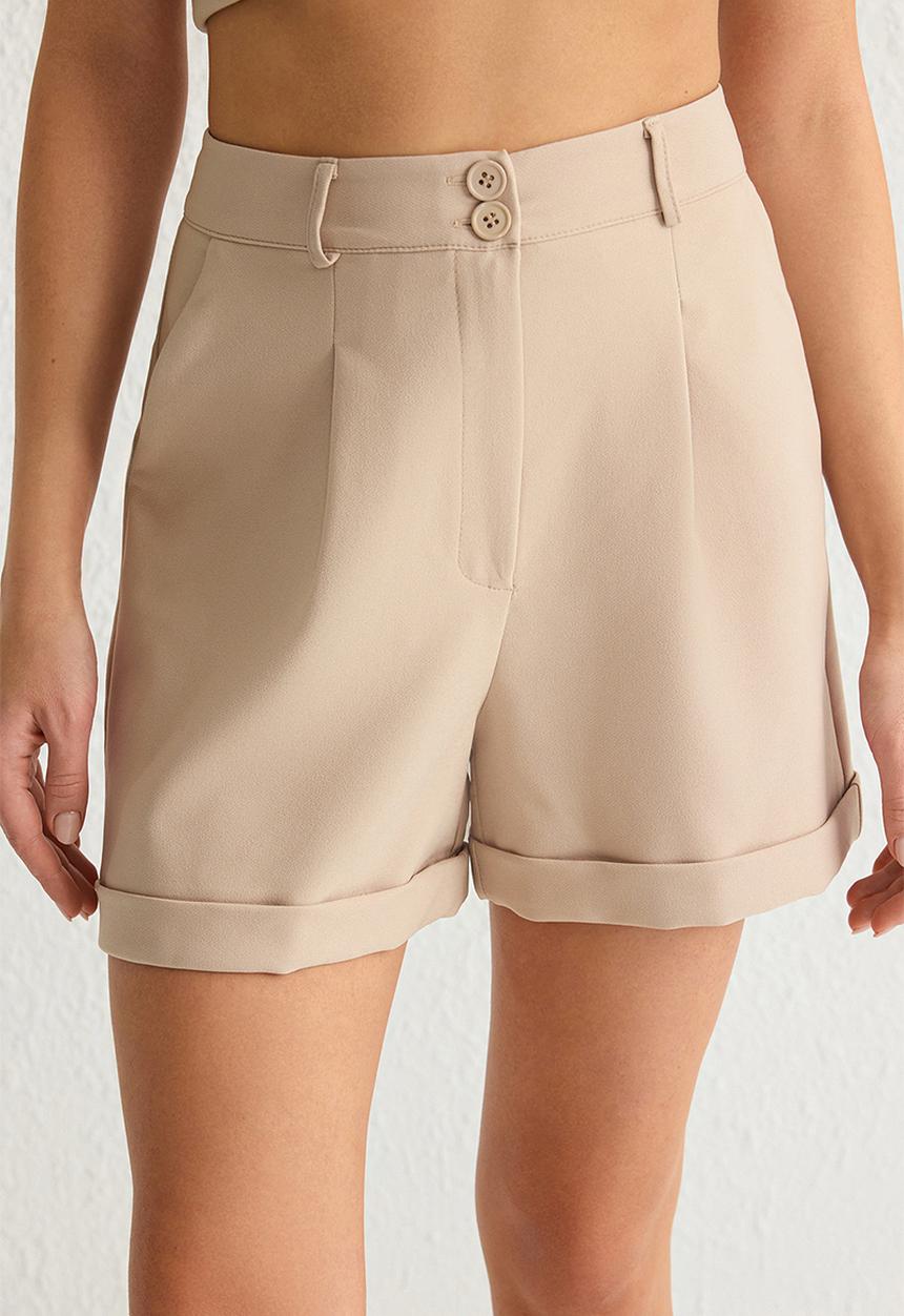 Trendyol - Bermuda Shorts - Mink