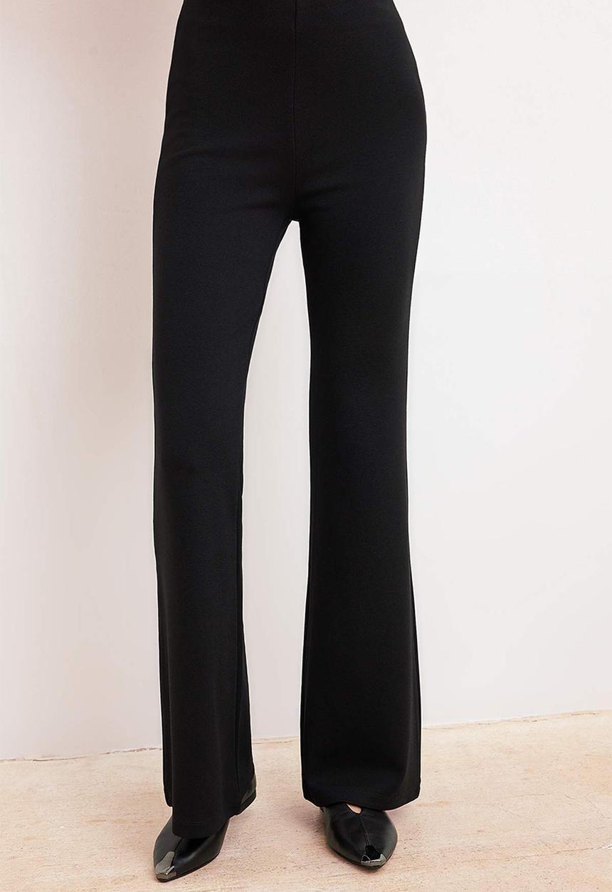 Trendyol - Fitted Strappy Sleeveless Knit Top and Bottom Set - Black