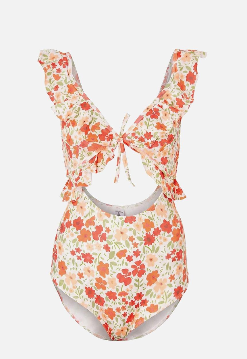 Trendyol - Floral pattern swimsuit - multicolor