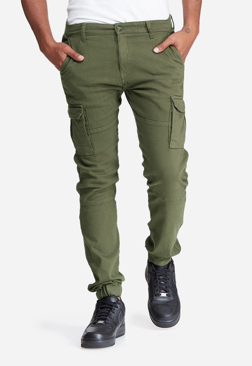 basicthread - Slim cuffed utility pants