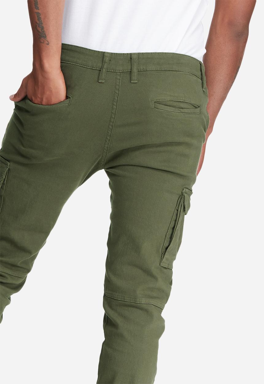 basicthread - Slim cuffed utility pants