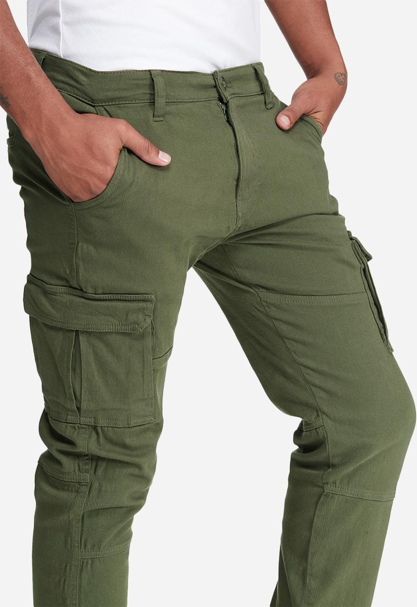basicthread - Slim cuffed utility pants