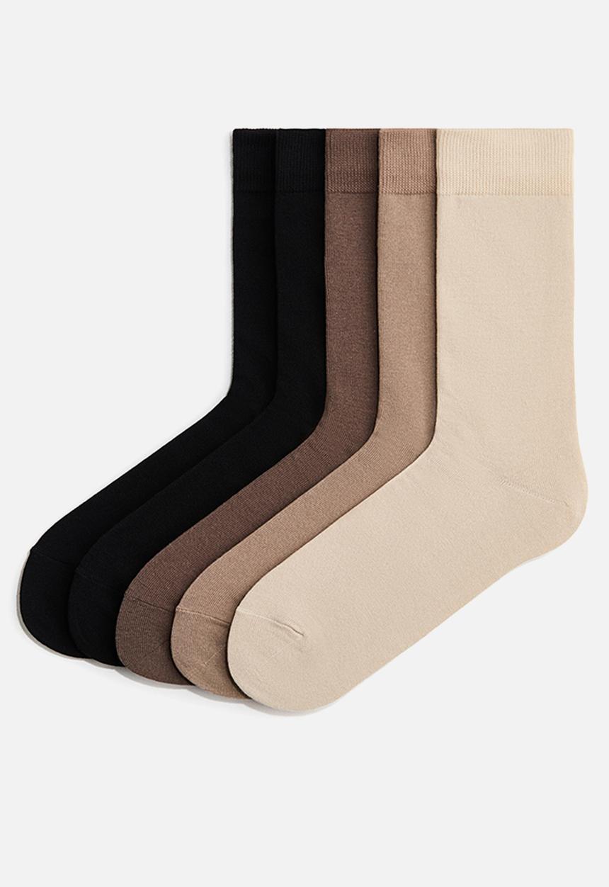 H&M - 5-pack socks - beige
