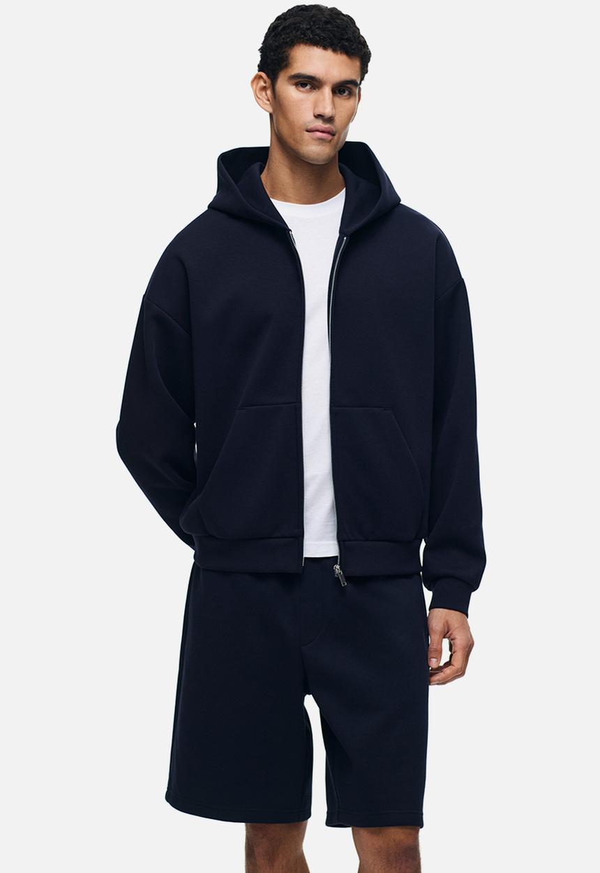 H&M - Relaxed fit interlock shorts - navy blue