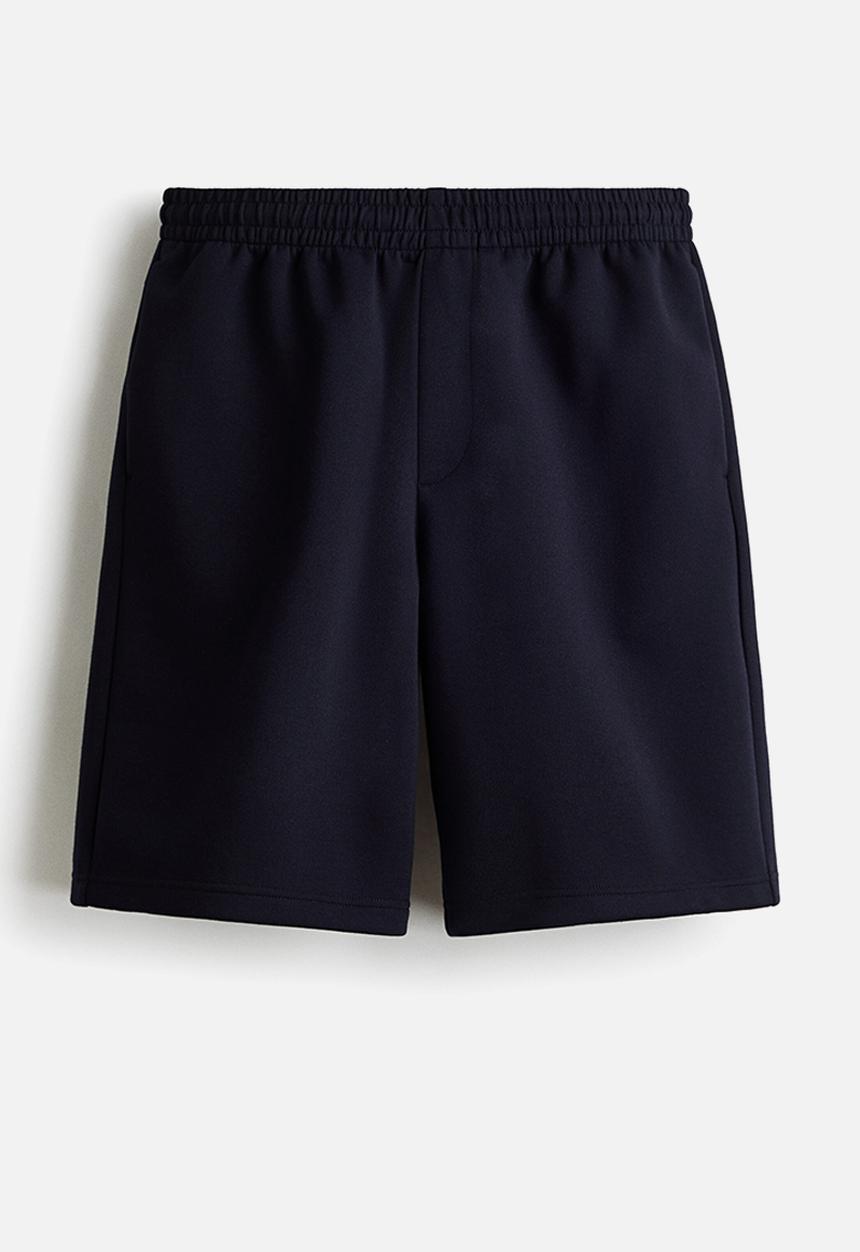 H&M - Relaxed fit interlock shorts - navy blue