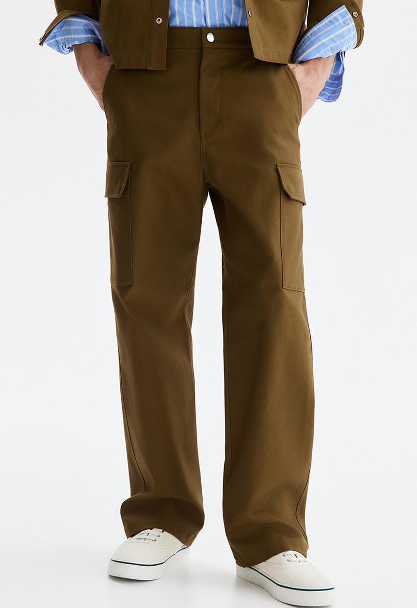 H&M - Relaxed fit cargo trousers - brown