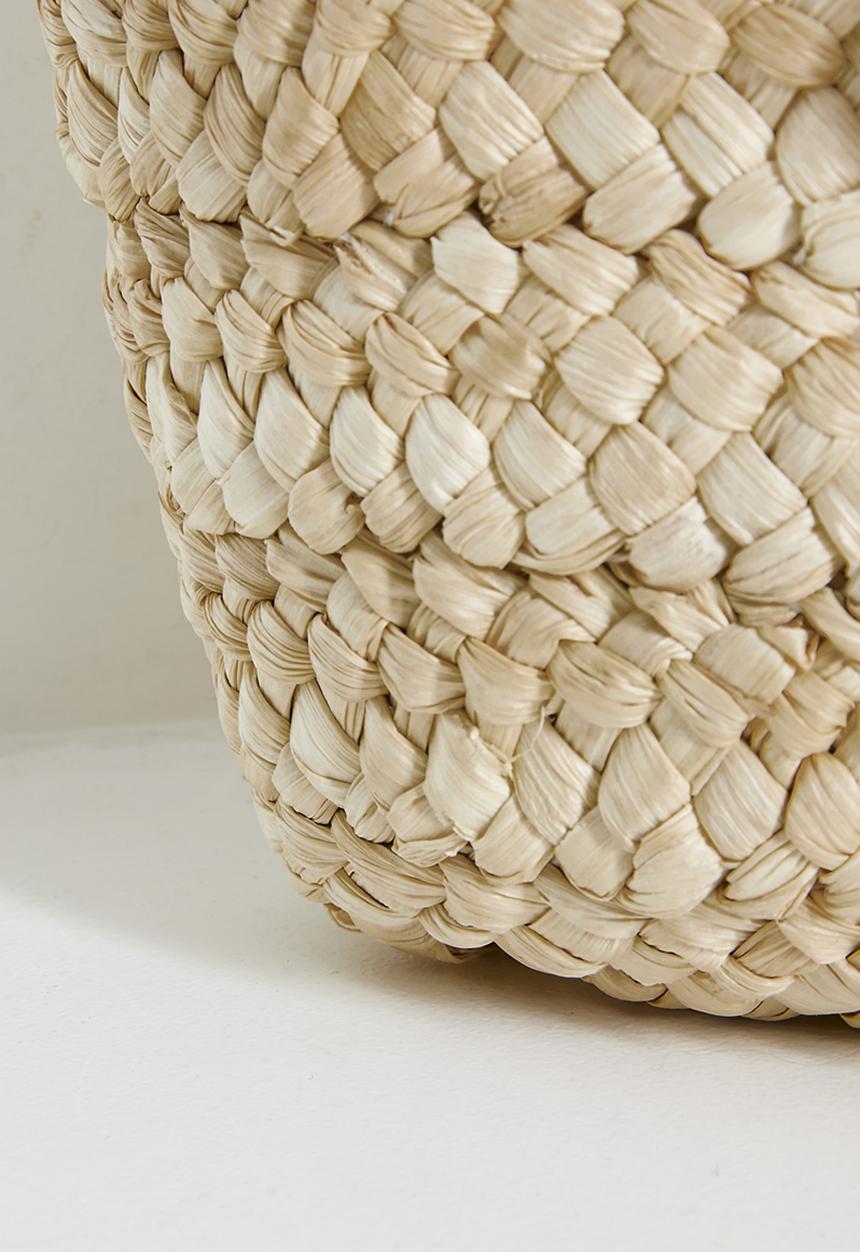 Pop Candy - Straw basket-style hand bag - neutral