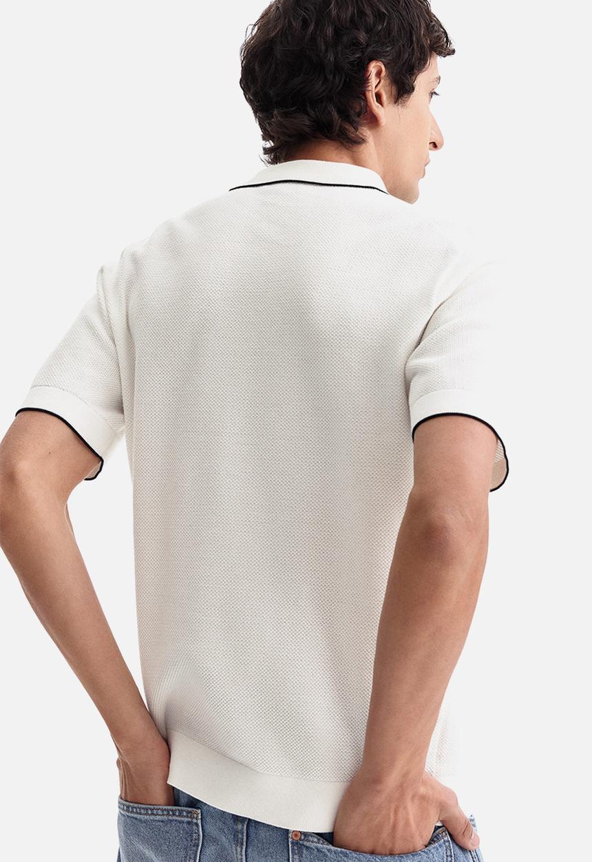 H&M - Slim fit polo shirt - white