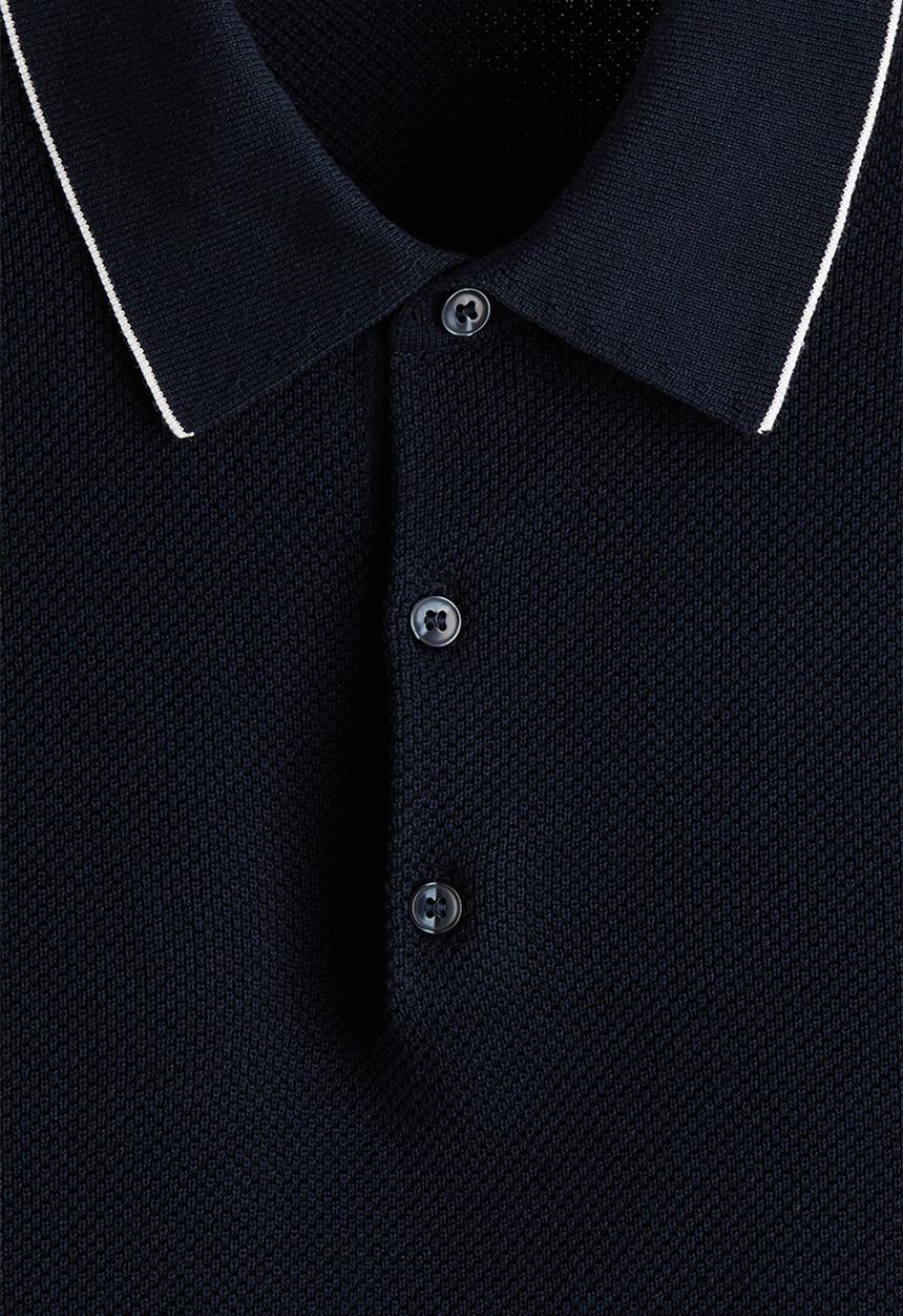 H&M - Slim fit polo shirt - dark blue