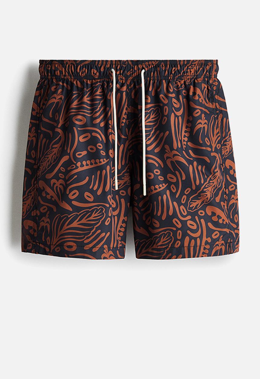 H&M - Patterned swim shorts - brown/patterned