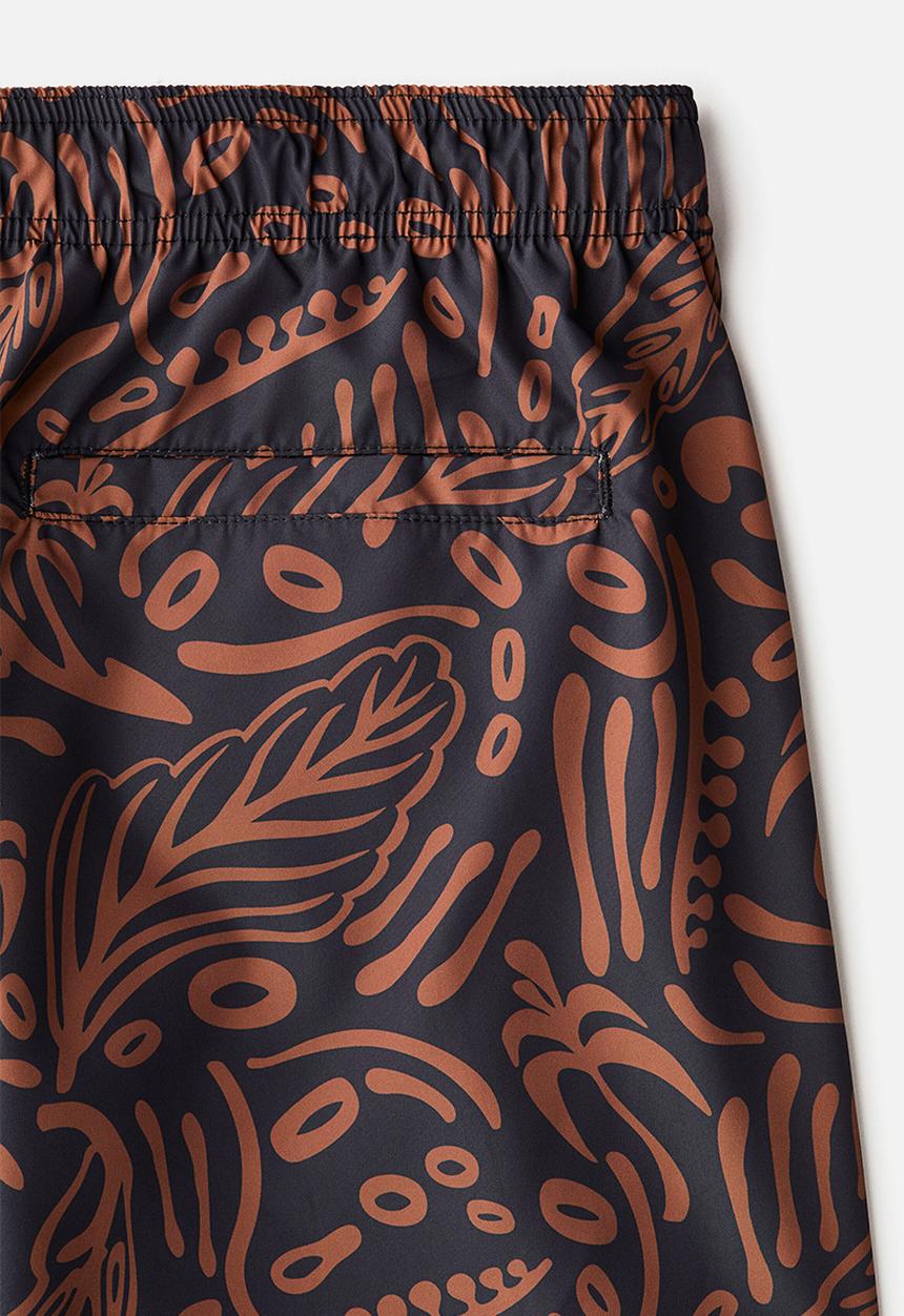 H&M - Patterned swim shorts - brown/patterned