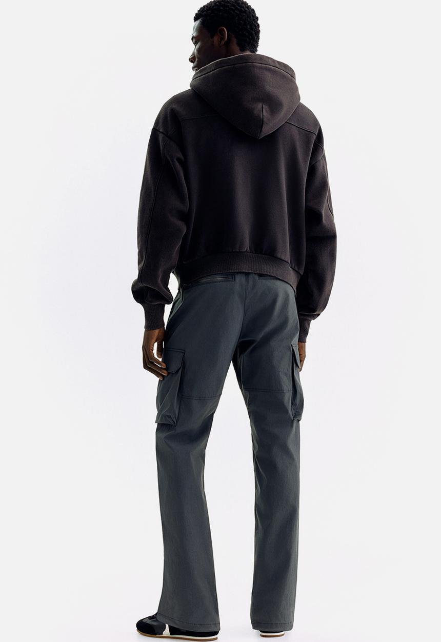 H&M - Regular fit nylon cargo trousers - dark grey