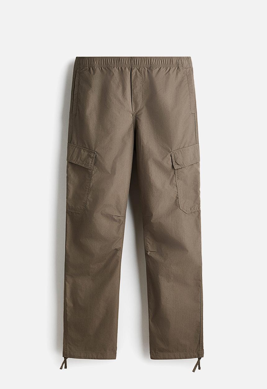 H&M - Regular fit cargo trousers - taupe