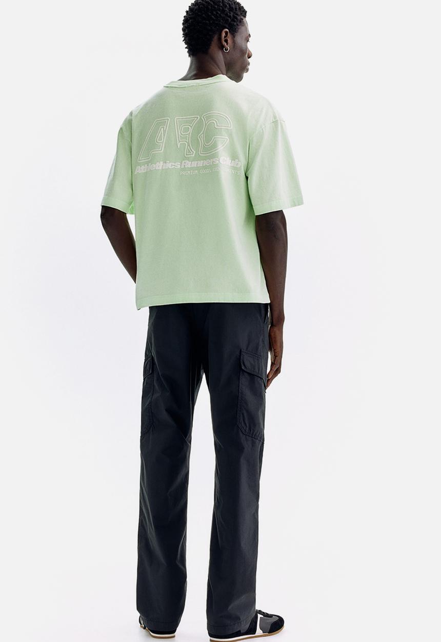 H&M - Regular fit cargo trousers - black